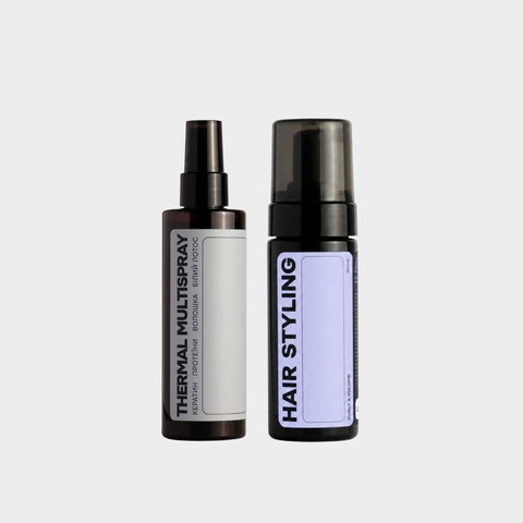 Стайлінг мус для укладки Curly&Volume + Термозахист зволожувальний мультиспрей set-multispray100sea-styling150 фото
