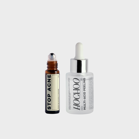 Мультикислотний пілінг AHA+BHA 10% + Ролер Stop Acne set-facepeeling30-stopacne10 фото