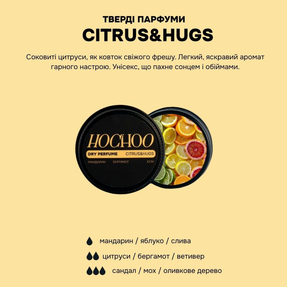 Тверді парфуми Citrus&hugs унісекс цитруси + ветивер sale-solid-citrushugs фото